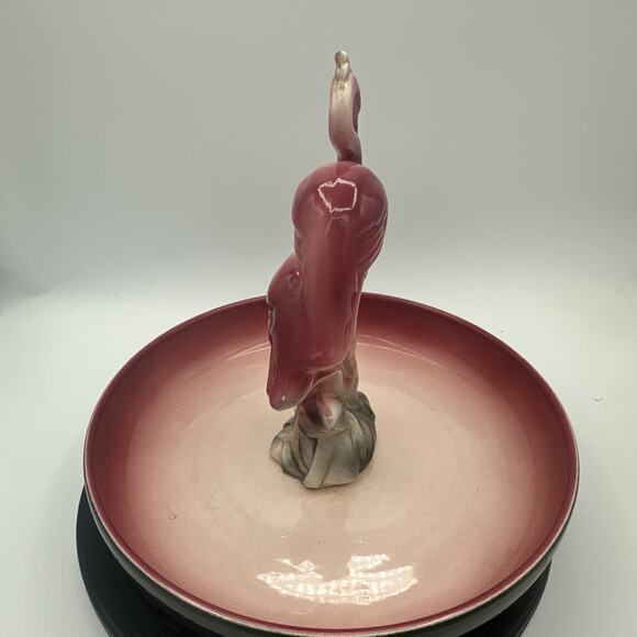 Beautiful Vintage Pink Flamingo Planter/Bowl - Picture 8 of 10